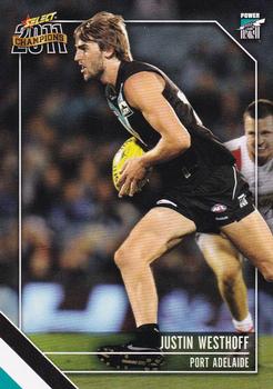 2011 Select AFL Champions #129 Justin Westhoff Front